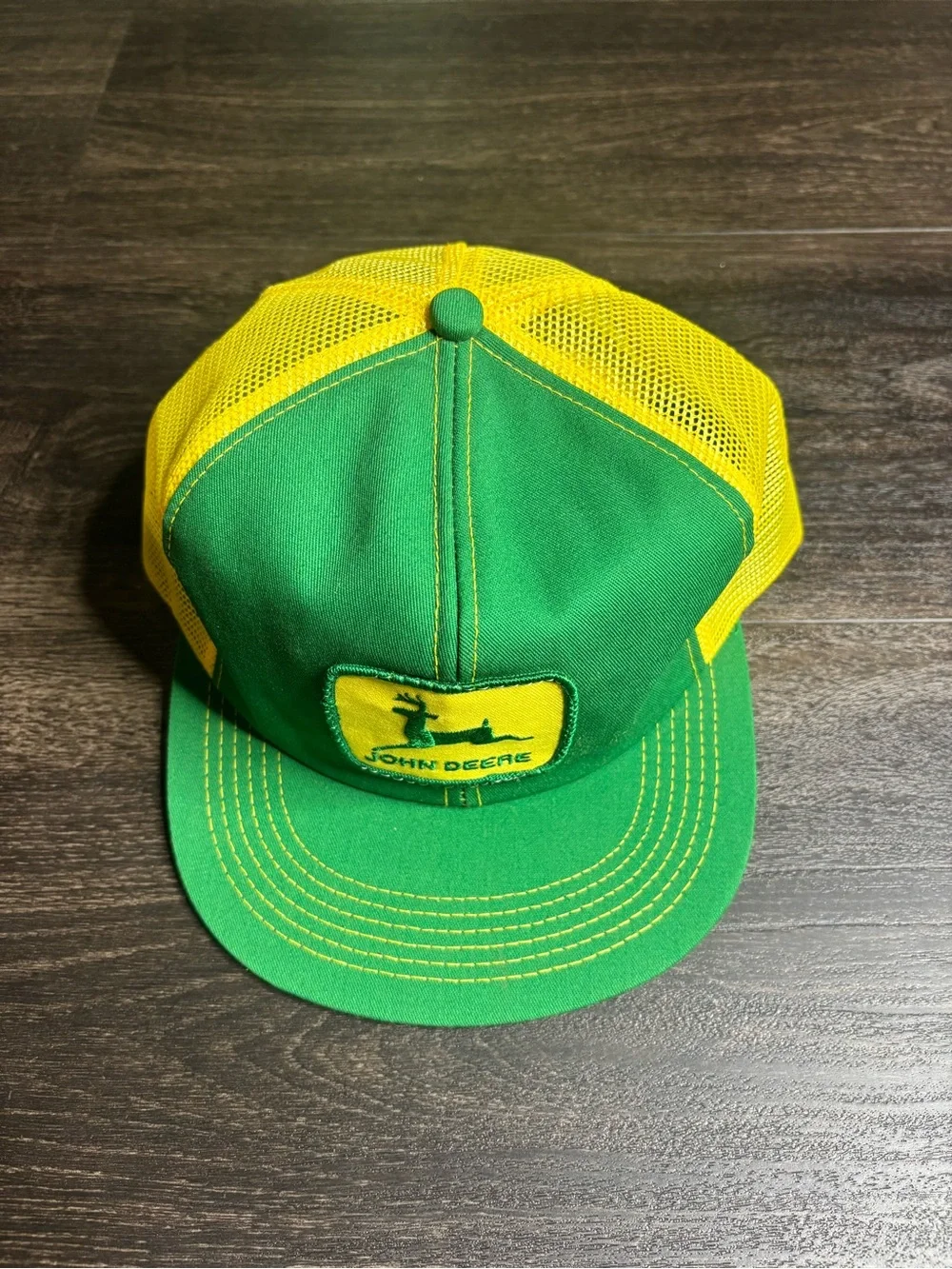 VINTAGE John Deere K Products - Mesh Trucker Snapback Hat Cap